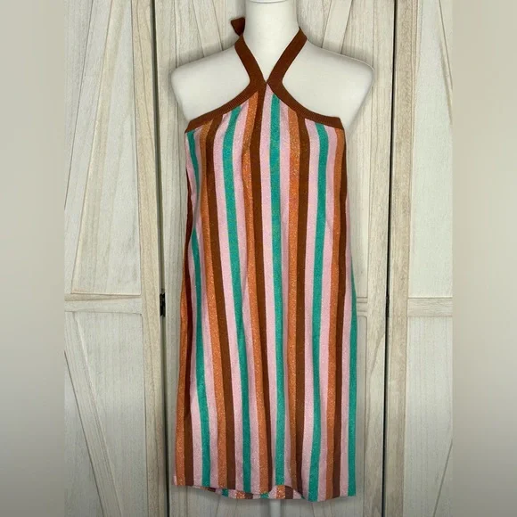 Princess Polly Multicolor Striped Mini Dress NWT bodycon, trendy striped Y2K - Picture 3 of 12